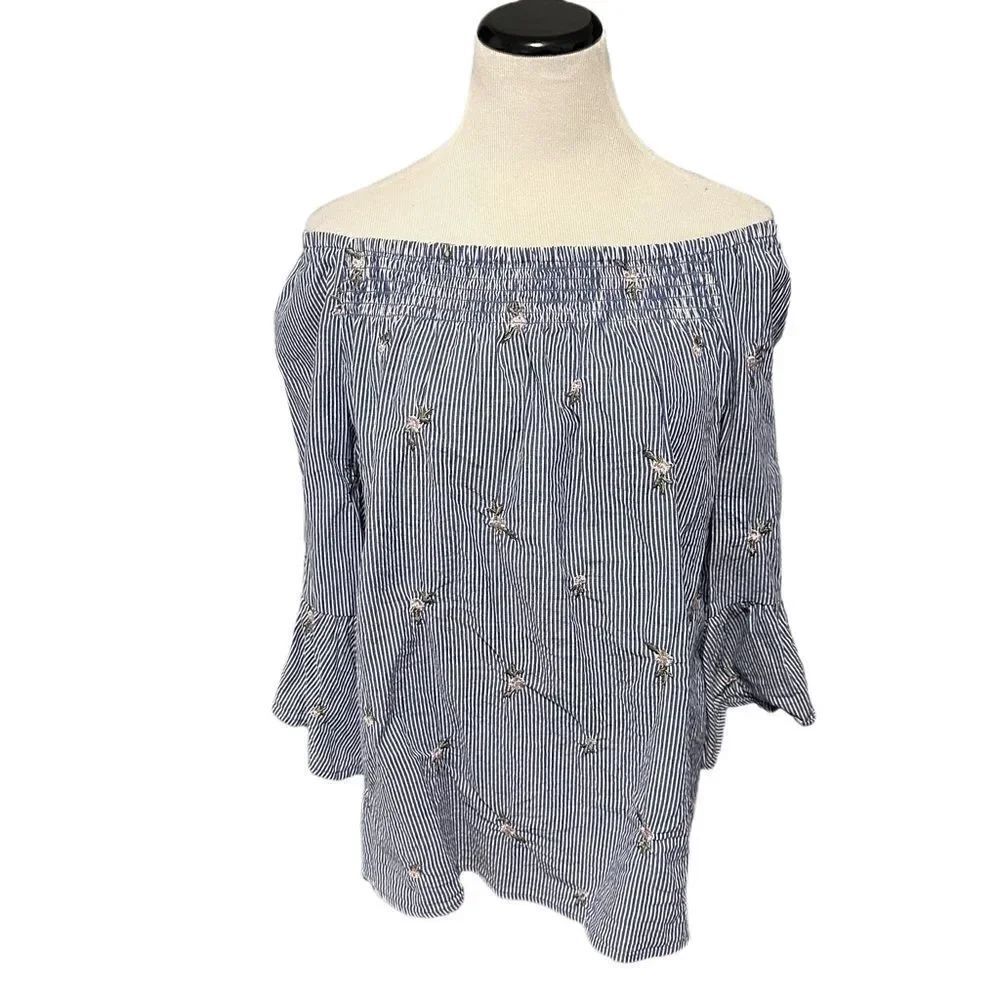 New! Westport Striped and Floral Tunic Sz 1X